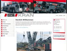 Tablet Screenshot of kran.fanger.ch